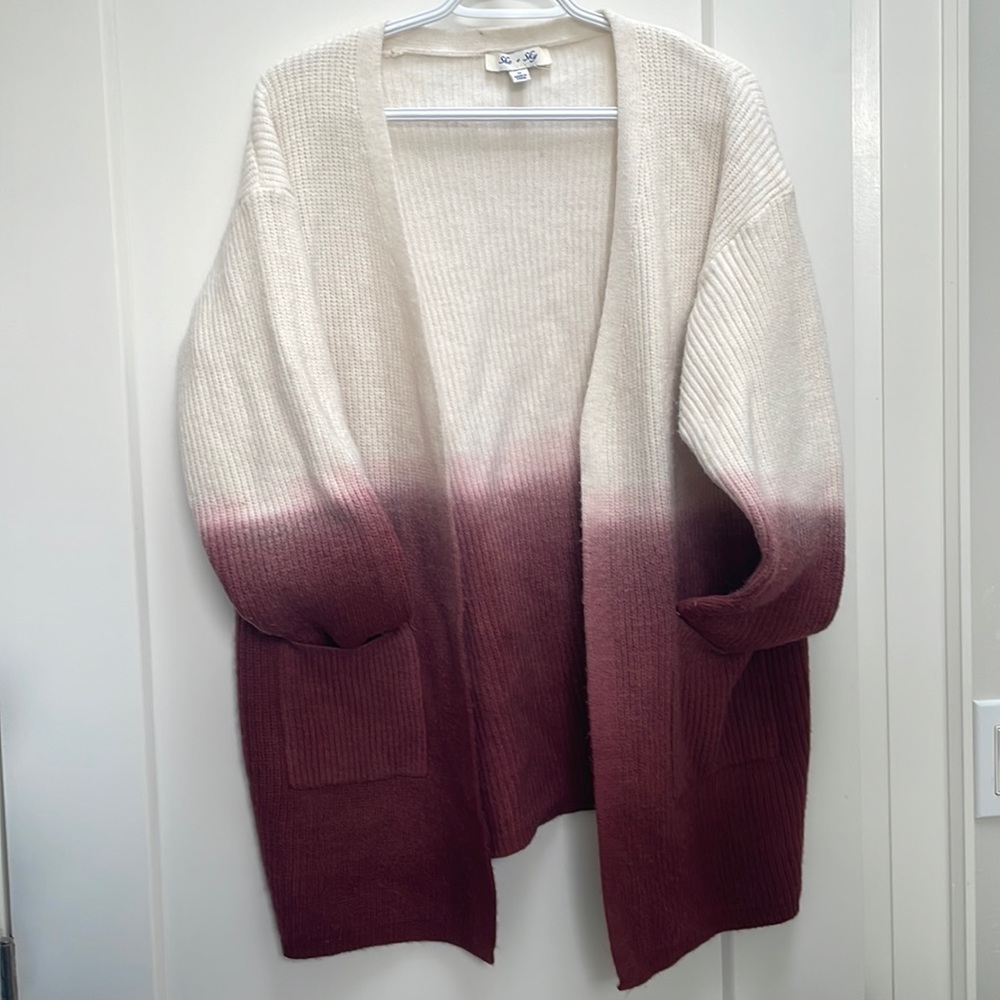 Oversized cardigan sweater